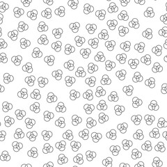 Poster - Intersected Circles Vector Seamless Pattern for websites, wrapping, printing backgrounds and other purposes