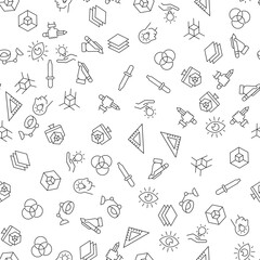 Poster - Liner, Pencil, Dropper, Vector Seamless Pattern for websites, wrapping, printing backgrounds and other purposes
