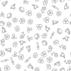 Poster - Intersected Circles, Idea, Dropper Vector Seamless Pattern for websites, wrapping, printing backgrounds and other purposes