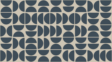 Poster - Geometry minimalistic bauhaus pattern. Vector abstract contemporary multicolored trendy texture