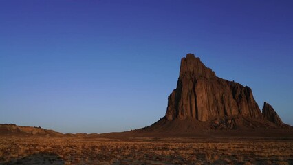 Wall Mural - shiprock new mexico southwestern desert landscape, america, usa.