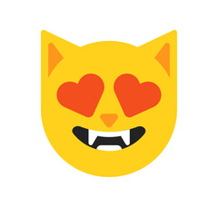 Canvas Print - Love Cat Emoji