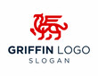Logo about Griffin on a white background. created using the CorelDraw application.