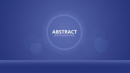 Wall Mural - Abstract blue background with circle. Vector illustration. Futuristic technology style.