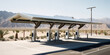 EV charger station at Desert far from the city