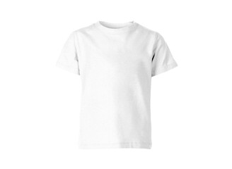 isolated white blank t-shirt wear product outfit for design concept mock up on transparent backgroun