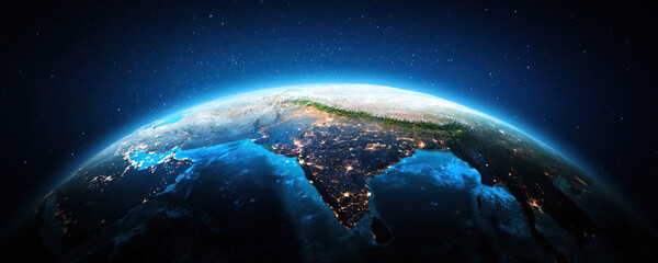 Wall Mural - india from space