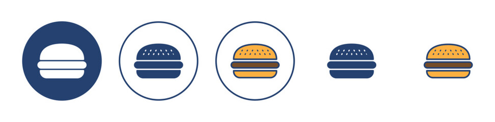 Wall Mural - Burger icon vector. burger sign and symbol. hamburger