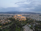 Fototapeta Do pokoju - Aerial view of Acropolis, Athens, Greece