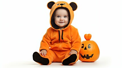 Poster - Baby With Halloween Costume