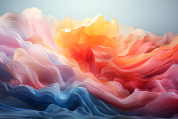 Poster - A clean, modern digital background with a soft pastel palett