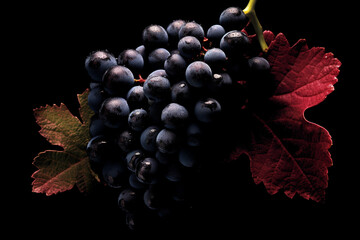 Wall Mural - Cabernet Sauvignon is a renowned red wine grape variety. 