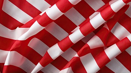 Aufkleber - Diagonal texture backdrop with red and white gingham tablecloth