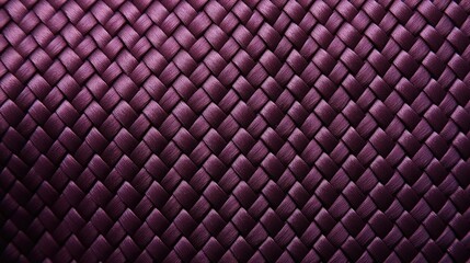 Wall Mural - Closeup of a textured dark purple fabric with a wicker like pattern