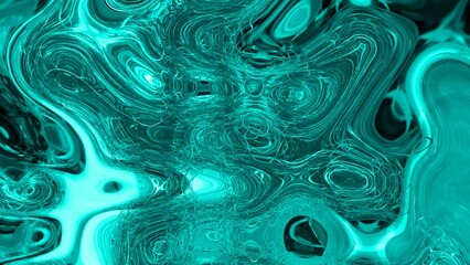 Wall Mural - Abstract wavy texture surface is constantly reflected pattern glossy moving liquid background