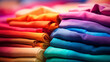 © Usman - vibrant spectrum colors close up photo of colorful clothes