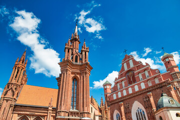 Wall Mural - Monument to Adam Mickiewicz in Vilnius - Lithuania