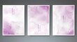 © REZI - Set of creative hand painted abstract watercolor background. Design for your cover, date, postcard, banner, logo.