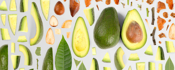  Avocado Slice and Leaf Collection