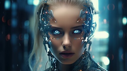Poster - 2d rendering Artificial Intelligence (AI) concept
