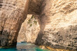 Famous blue caves in Zakynthos island in Greece.

