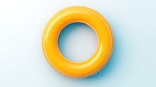 3d Render Illustration Of Rubber Ring Isolated On White. Travel Icon Summer Vacation Concept