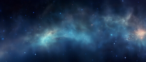 Wall Mural - abstract starry space purple with shining star dust and nebula. realistic galaxy with milky way and 