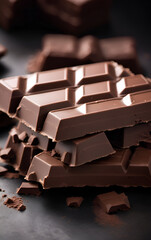 Canvas Print - close-up chocolate