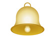 Icono de campana dorada en fondo blanco.