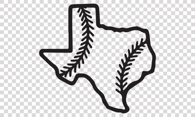 Baseball Texas vector file any changes can be possible