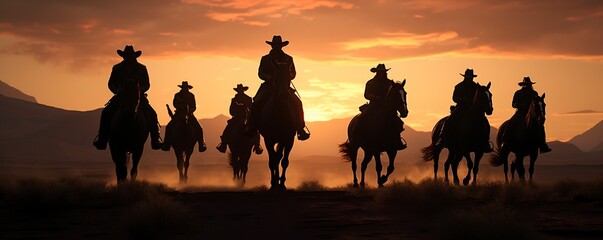 Canvas Print - Cowboy Gang