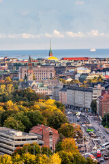 Wall Mural - view of the old town