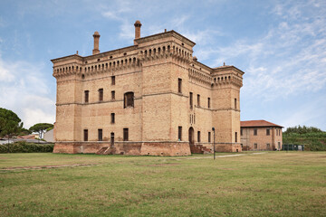 Wall Mural - Castiglione di Ravenna, Emilia Romagna, Italy: the castel Palazzo Grossi Rasponi, a 16th-century fortified residence