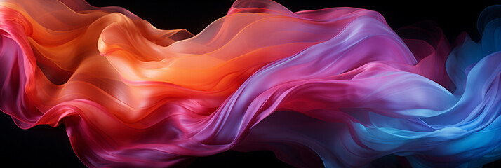 Poster - Abstract colorful Graphic motion on background, creative waves of gradient color smoke and liquid