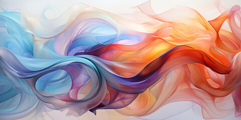 Poster - Abstract colorful Graphic motion on background, creative waves of gradient color smoke and liquid