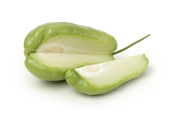 Wall Mural - Chayote isolated on white background