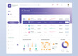 © Creativecreator - UI UX Infographic dashboard. UI design with graphs, charts and diagrams. Web interface template