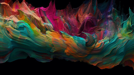 Wall Mural - Abstract Graphic Colors Wallpaper | AI Generate