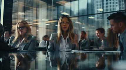 Canvas Print - Worried Lawyers Client