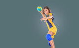 playing handball