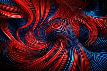 Wall Mural - red and blue twirl and gradiant background.