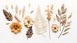unique dried primrose laurel and leave decoration and boho flower for wedding decoration
