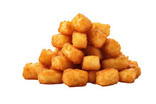 Tater Tots Isolated On Transparent Background, Generative Ai