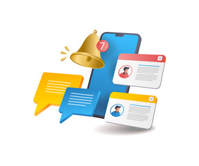 Poster - Smartphone app conversation notification
