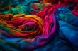 Colorful festive dye pattern close-up. Generative AI
