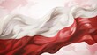 Illustration flag of Poland on a pastel surface