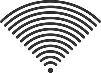 Poster - Free wi fi icon. Connection zone wifi vector symbol. Radio waves signal.