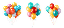 Balloons On Transparent PNG Background, Isolated On White Background, Generative Ai