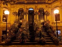 Night Time Flowery Stairs