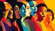 © shokokoart - Ethnische Diversität in Cartoon Style. Generiert mit KI